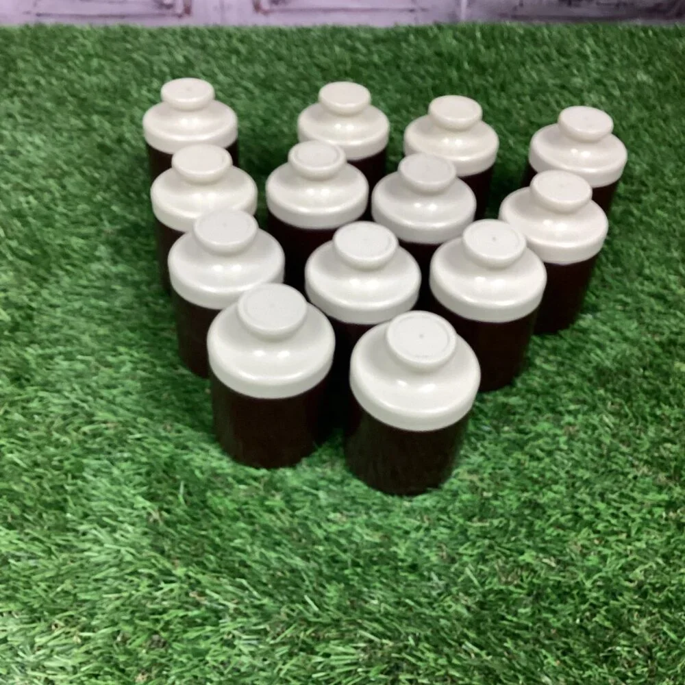Vintage Spice Bottles Glass Crock Look 13